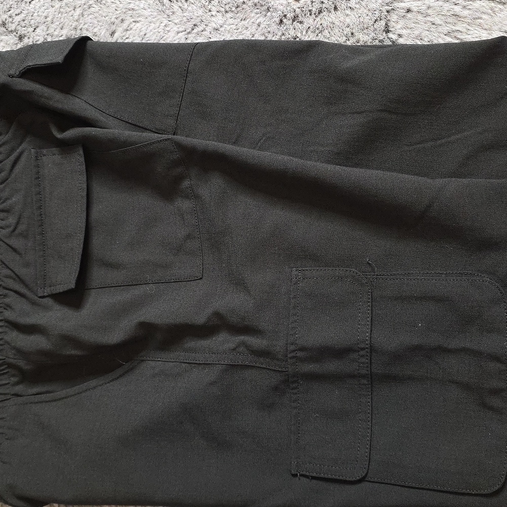 Shinestar black cargo joggers Pull On And Tie Pockets size L